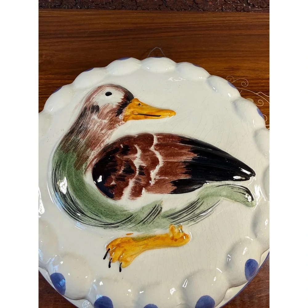Vintage Italian Mallard Duck‎ Wall Plaque