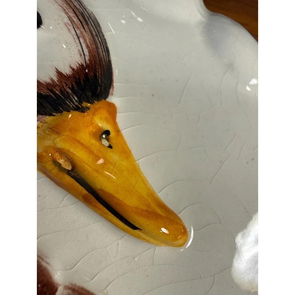 Vintage Italian Mallard Duck‎ Wall Plaque