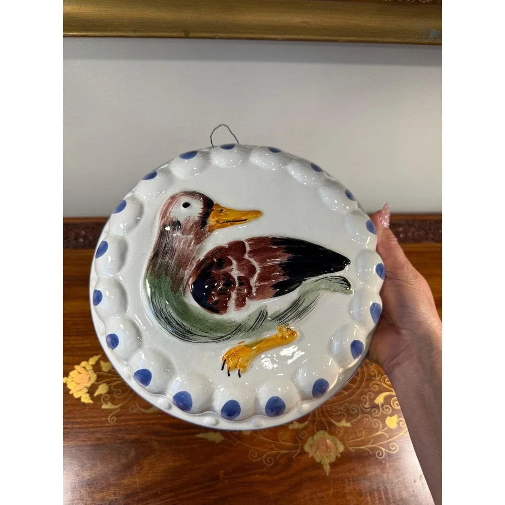 Vintage Italian Mallard Duck‎ Wall Plaque