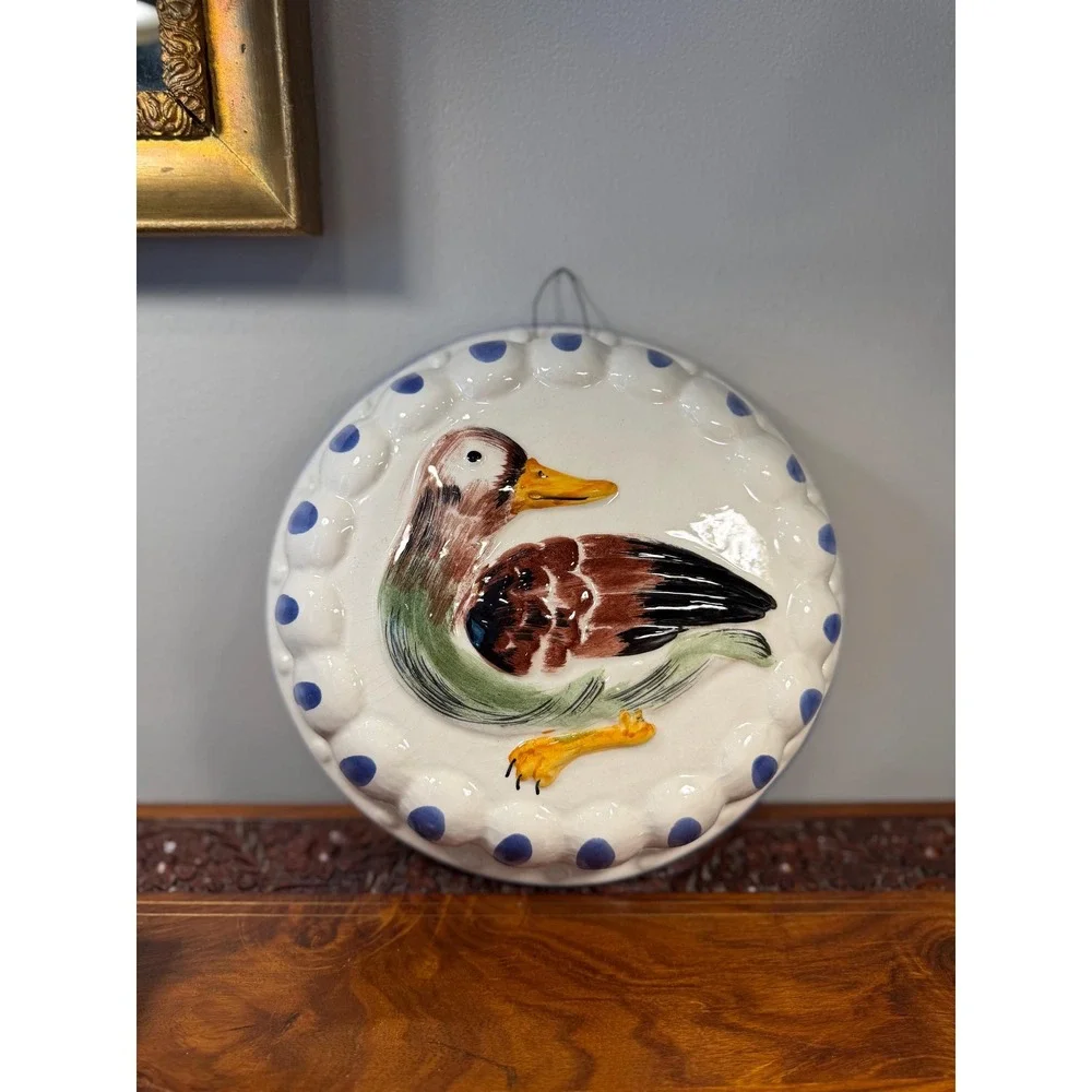 Vintage Italian Mallard Duck‎ Wall Plaque