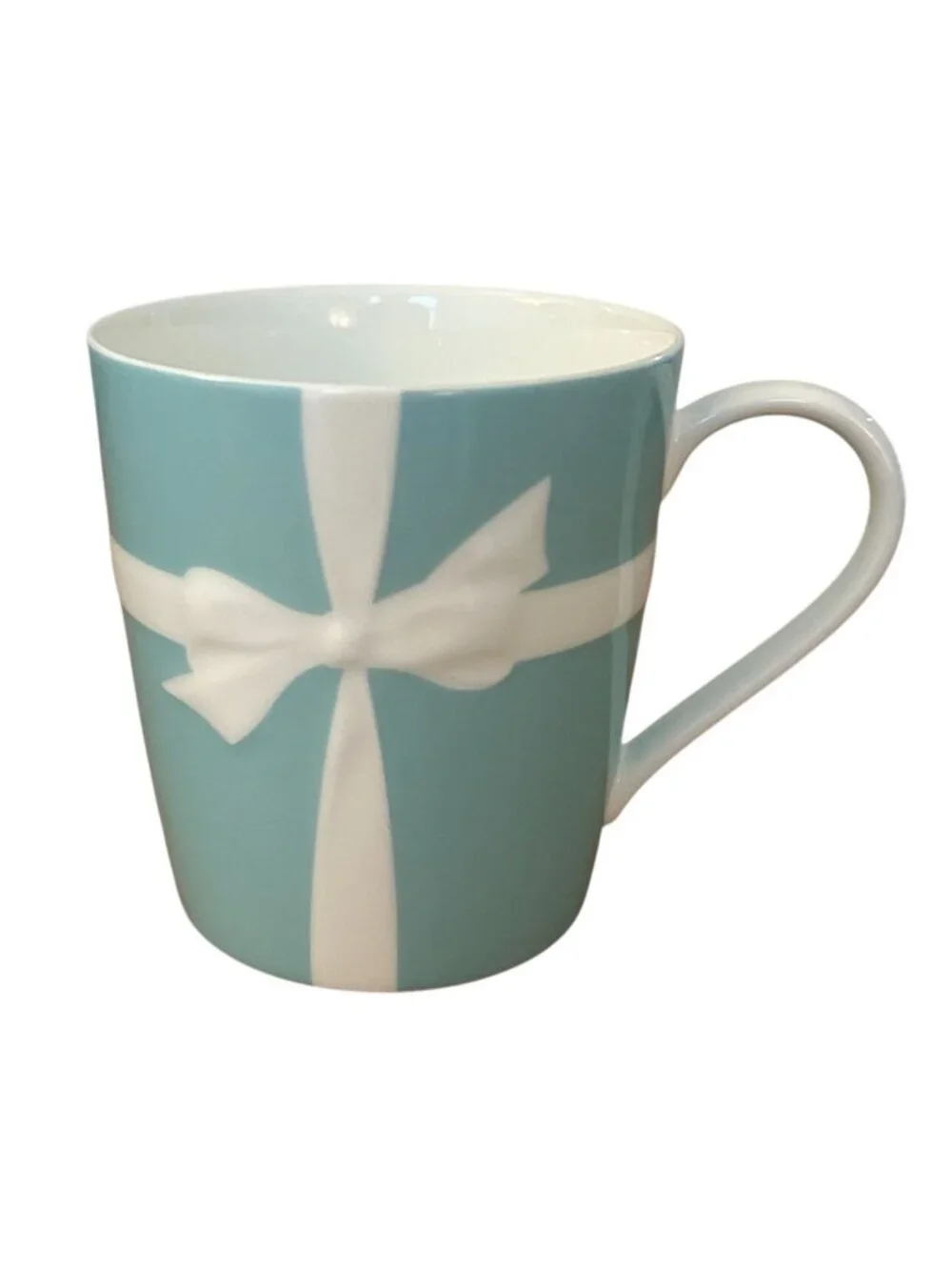 Tiffany & Co. Blue Box Mug With Closed  Bow Ribbon Design Bone China Japan