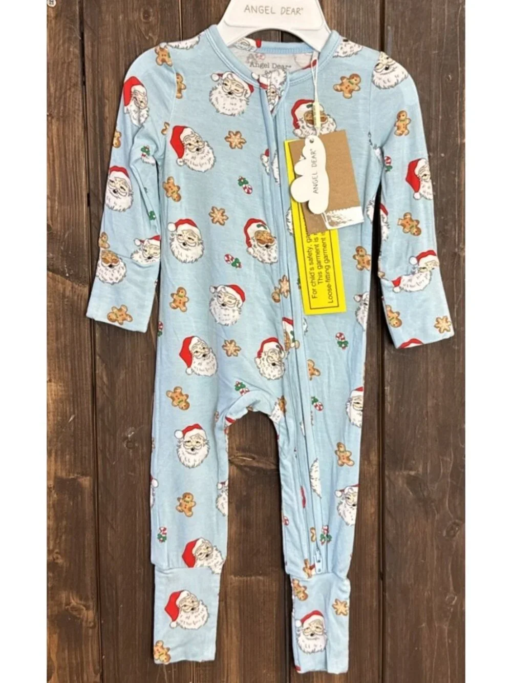 Angel Dear Baby 0-3 months Santa Convertible Romper NWT Christmas Holiday