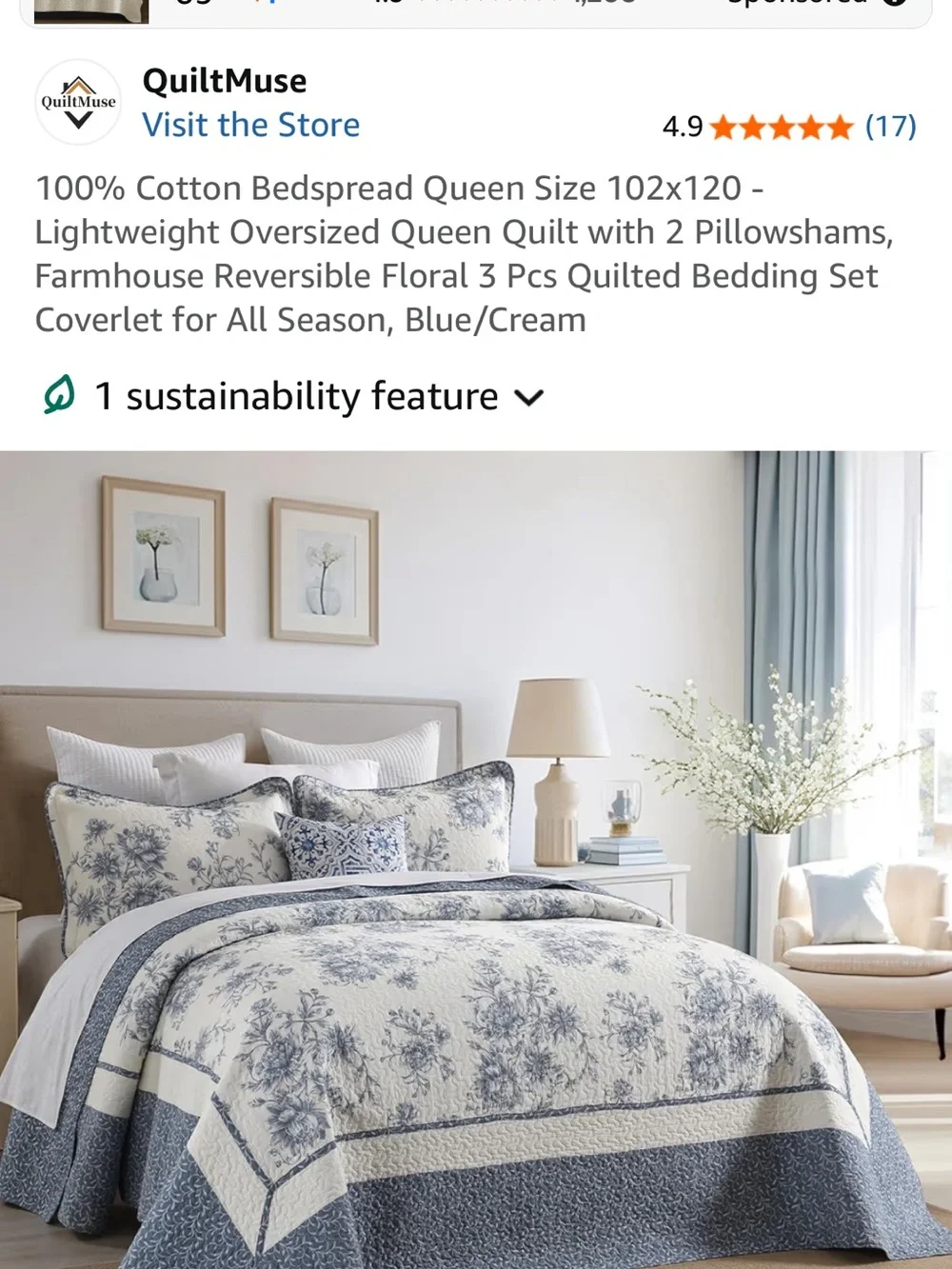Quiltmuse elegant blue