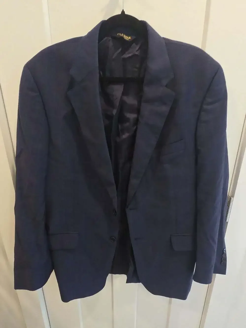Jos. A. Bank Centocinquanta 150 Wool Navy Blue Two-Button Blazer