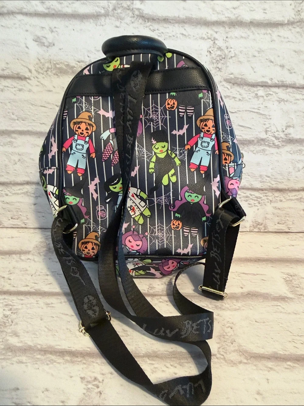 BETSEY JOHNSON Halloween Characters Purse Backpack Unique and Rare! So Cute!