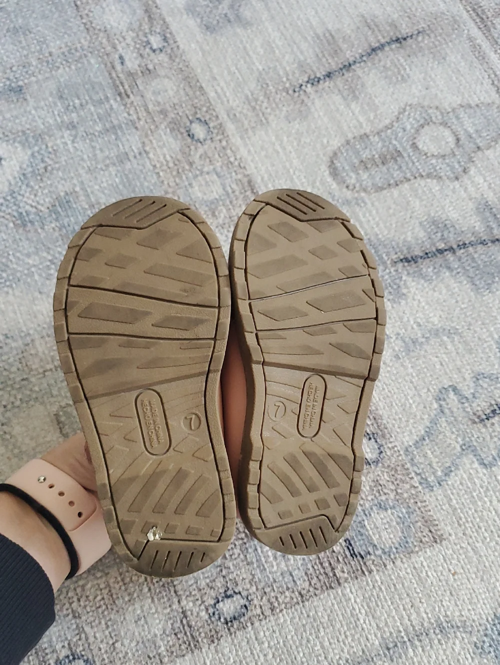 Old Navy Toddler Girls Bamboo Pink Mary Jane Shoes Sz7