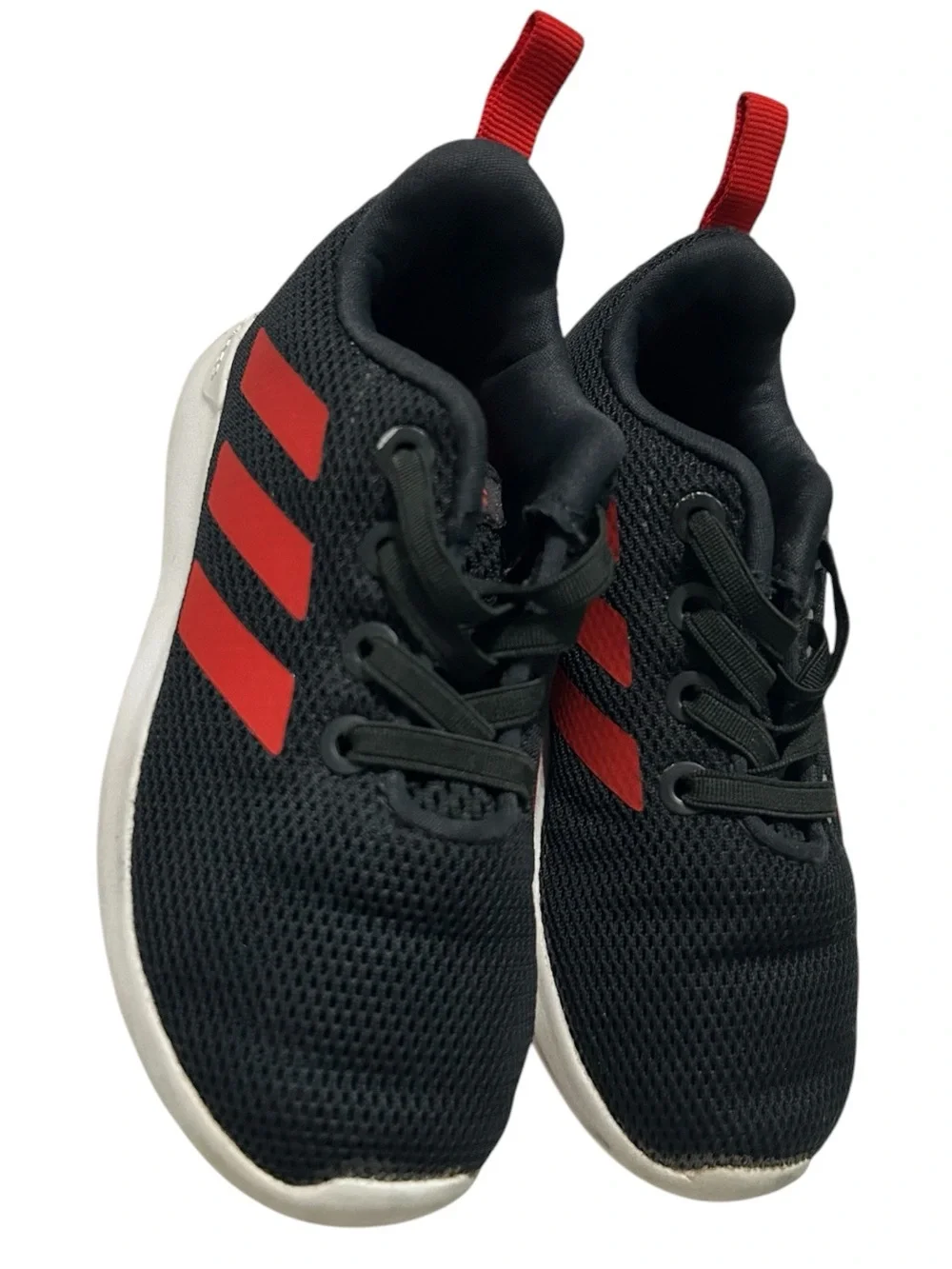 Toddler Size 7 Black and Red Athletic Sneakers by Adidas