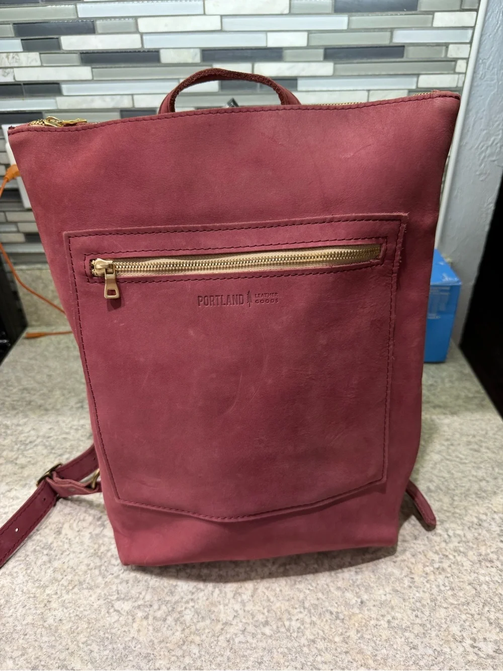 Portland Leather Foxglove Laptop Backpack