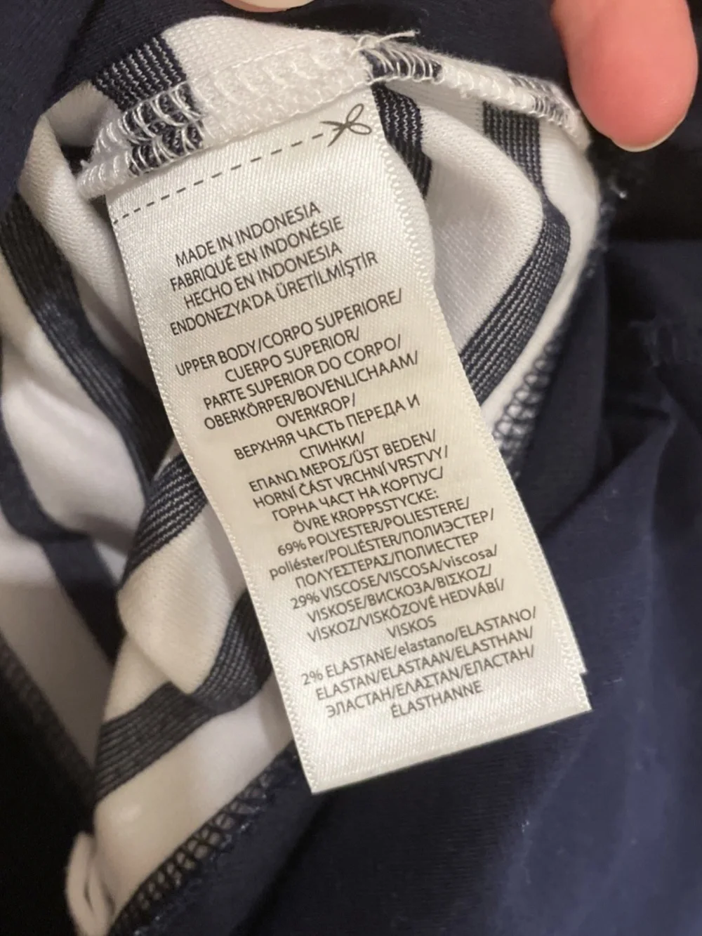 Ralph Lauren 2T Navy Striped Dress with Grosgrain Belt