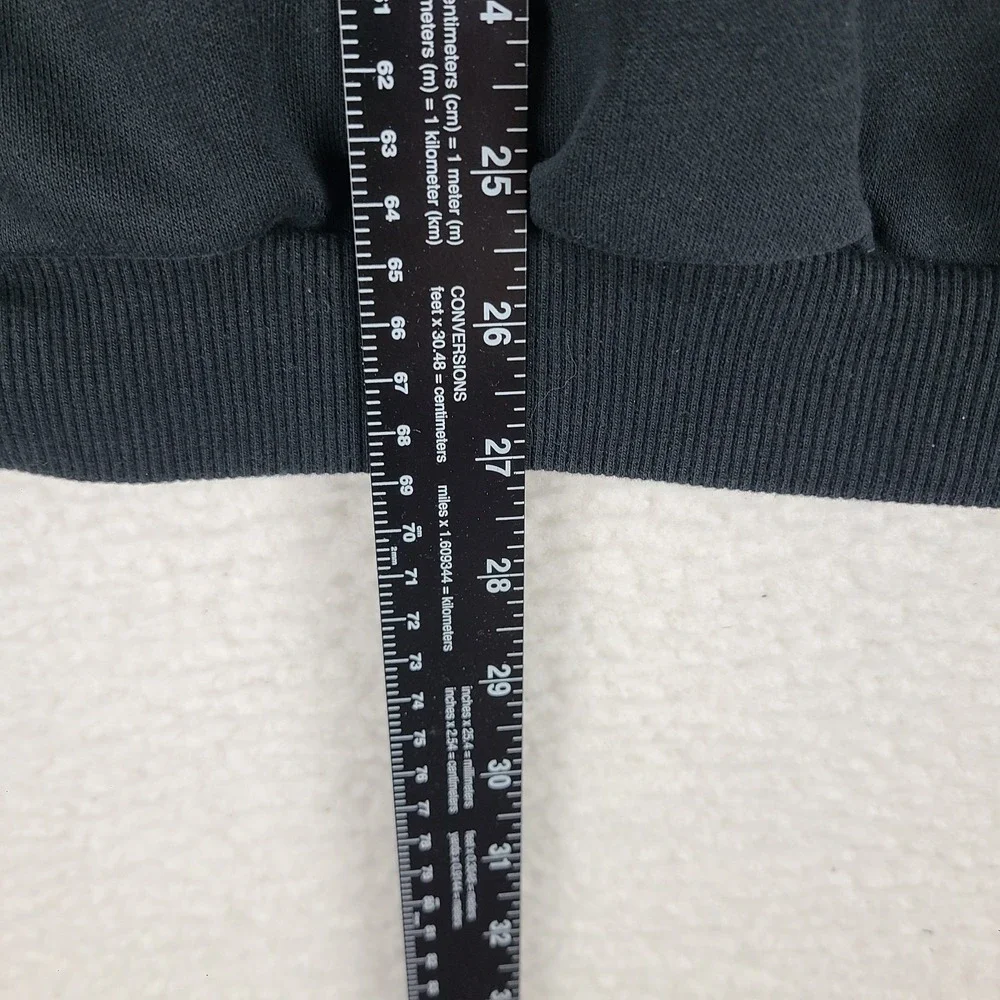 Adidas Sweater‎ Mens Large Black Crewneck Side Pocket Sweatshirt
