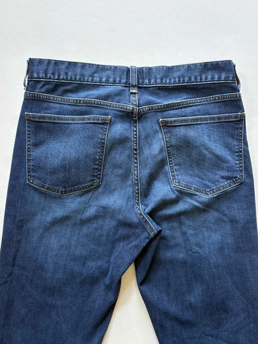 APT 9 Slim Straight Stretch Jeans Mens Tall 31x36 Dark Wash Denim