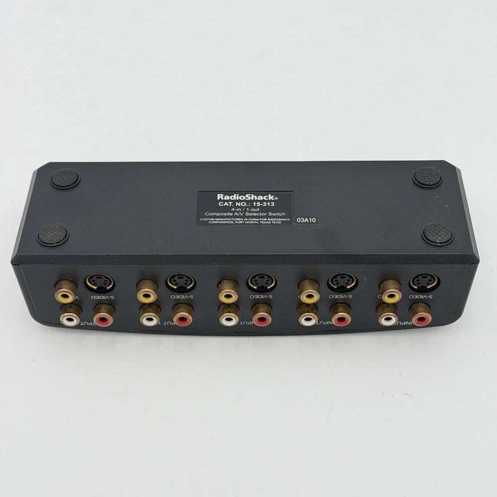 RadioShack Composite‎ A/V Selector Switch 4-in 1-out Model 15-313