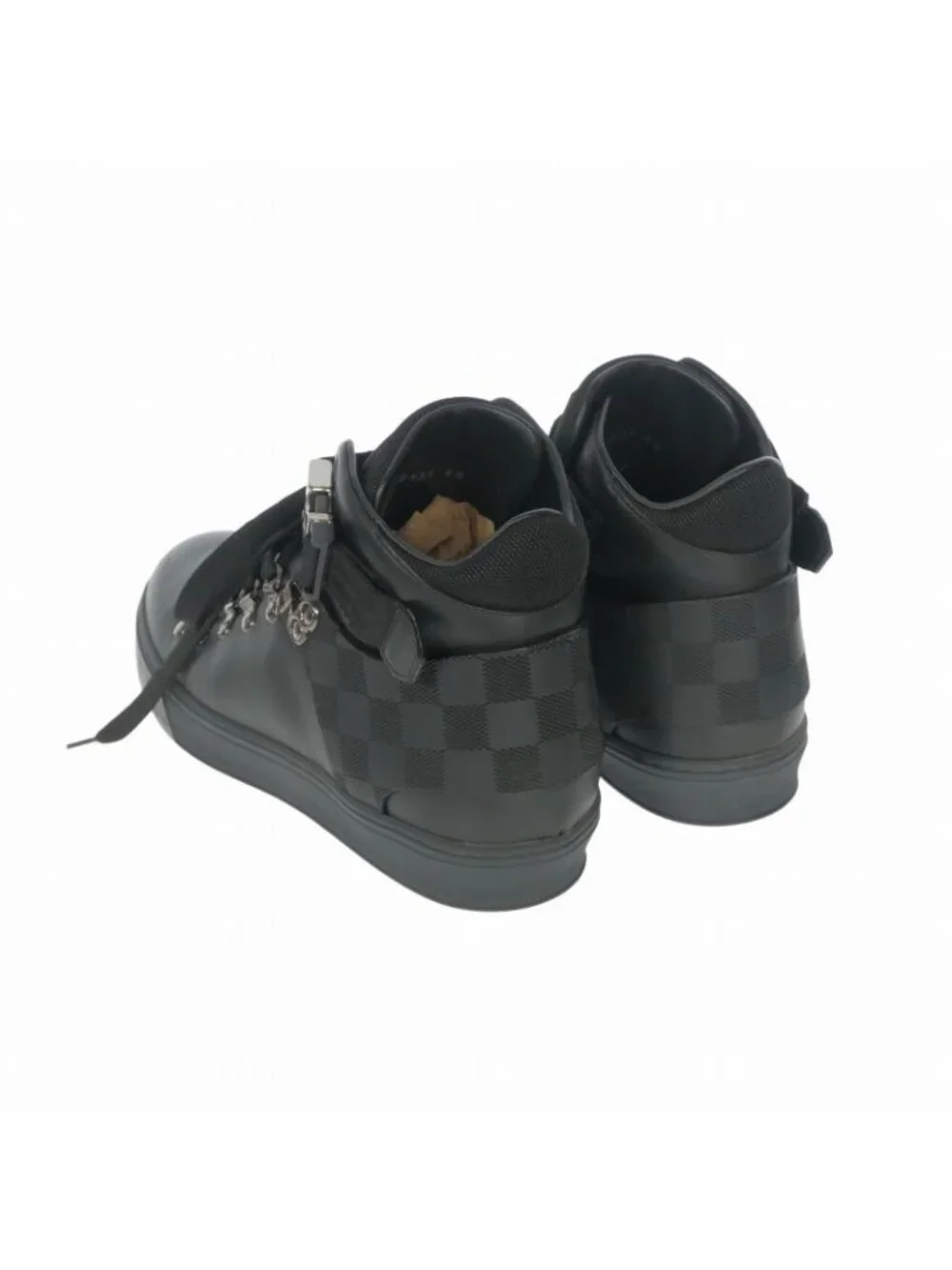 Louis Vuitton Highland Line Damier High Cut Sneakers 6.5 Black
