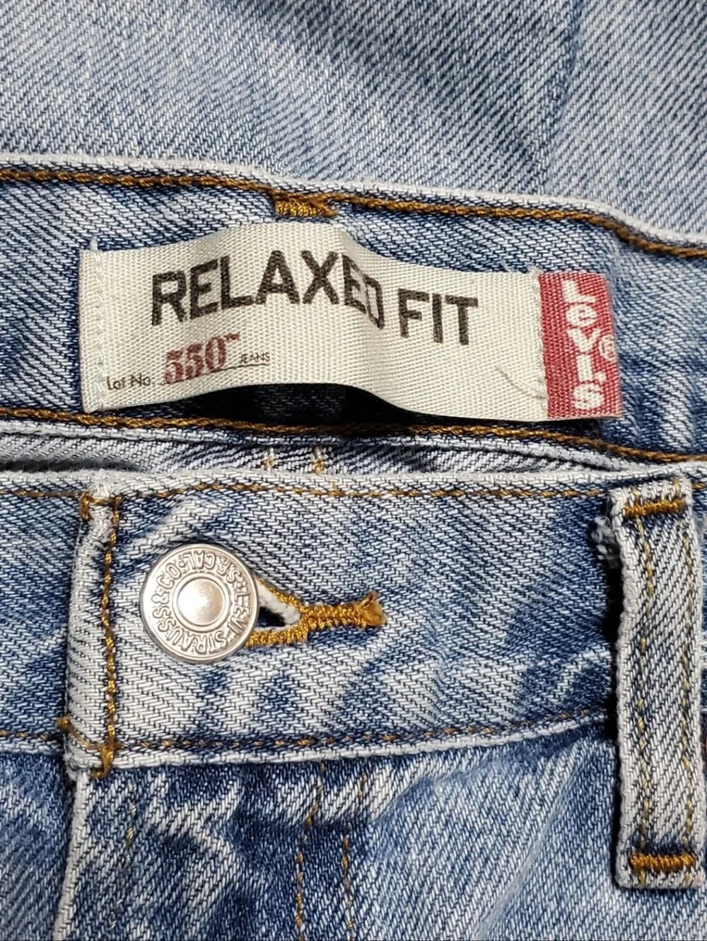Levi's Light Blue Relaxed Fit Straight Jeans Size 33x30
