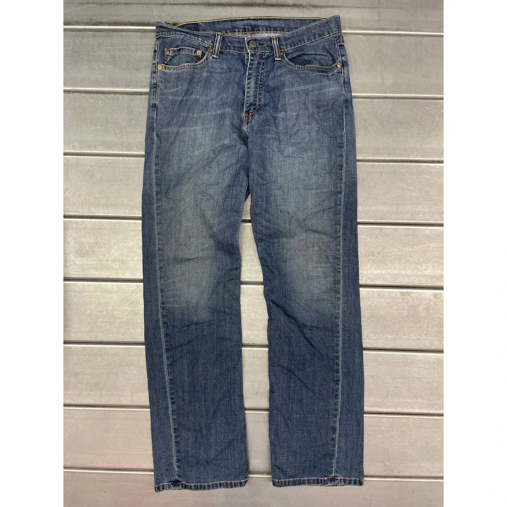 Levis 559 Straight Jeans Mens‎ 34x34 Blue Medium Wash Denim Everyday Wear