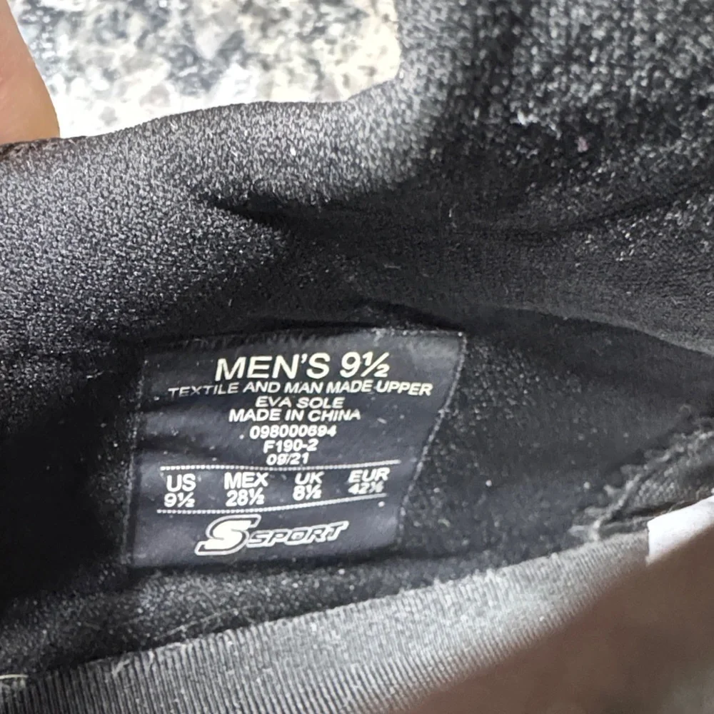 Sporto Men's Charcoal Black Sneakers