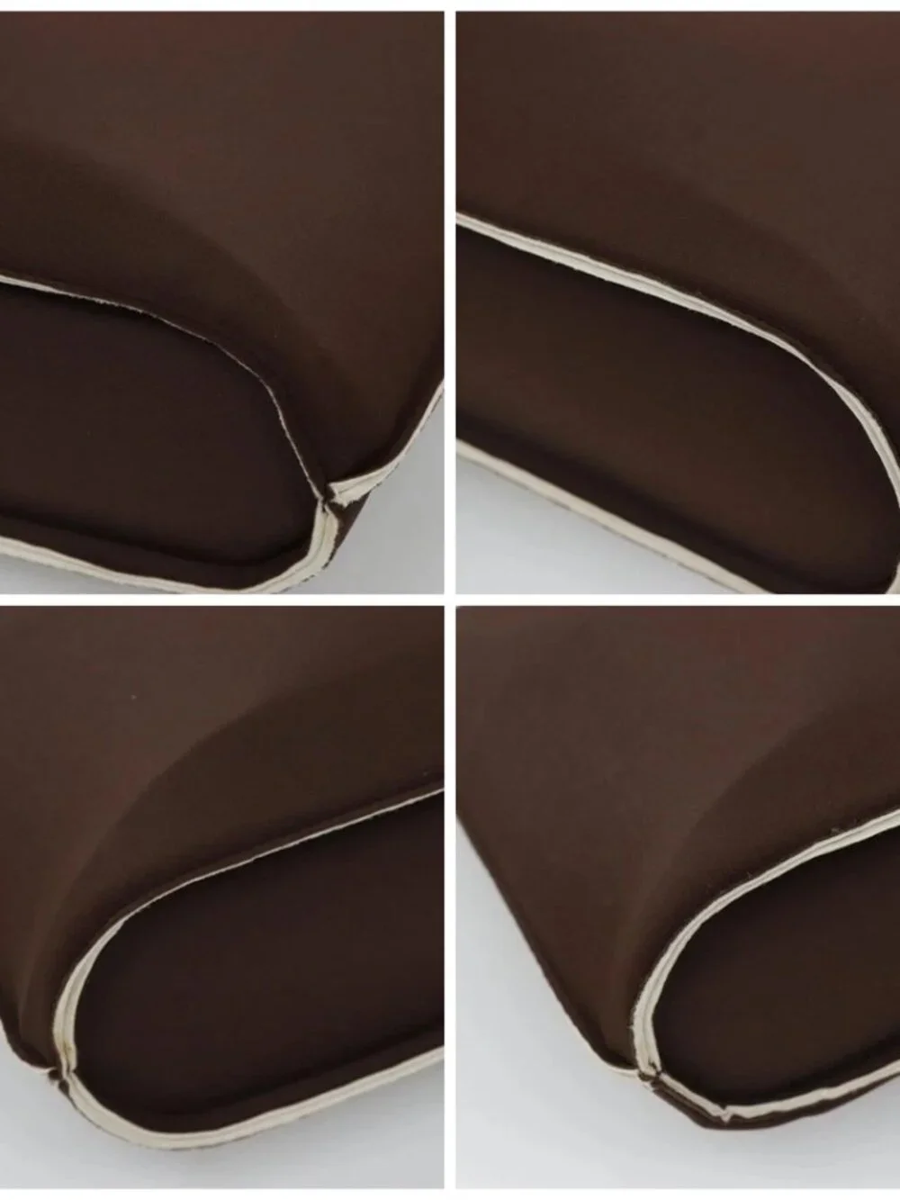CHANEL Hand Bag Nylon Brown CC Auth bs23545