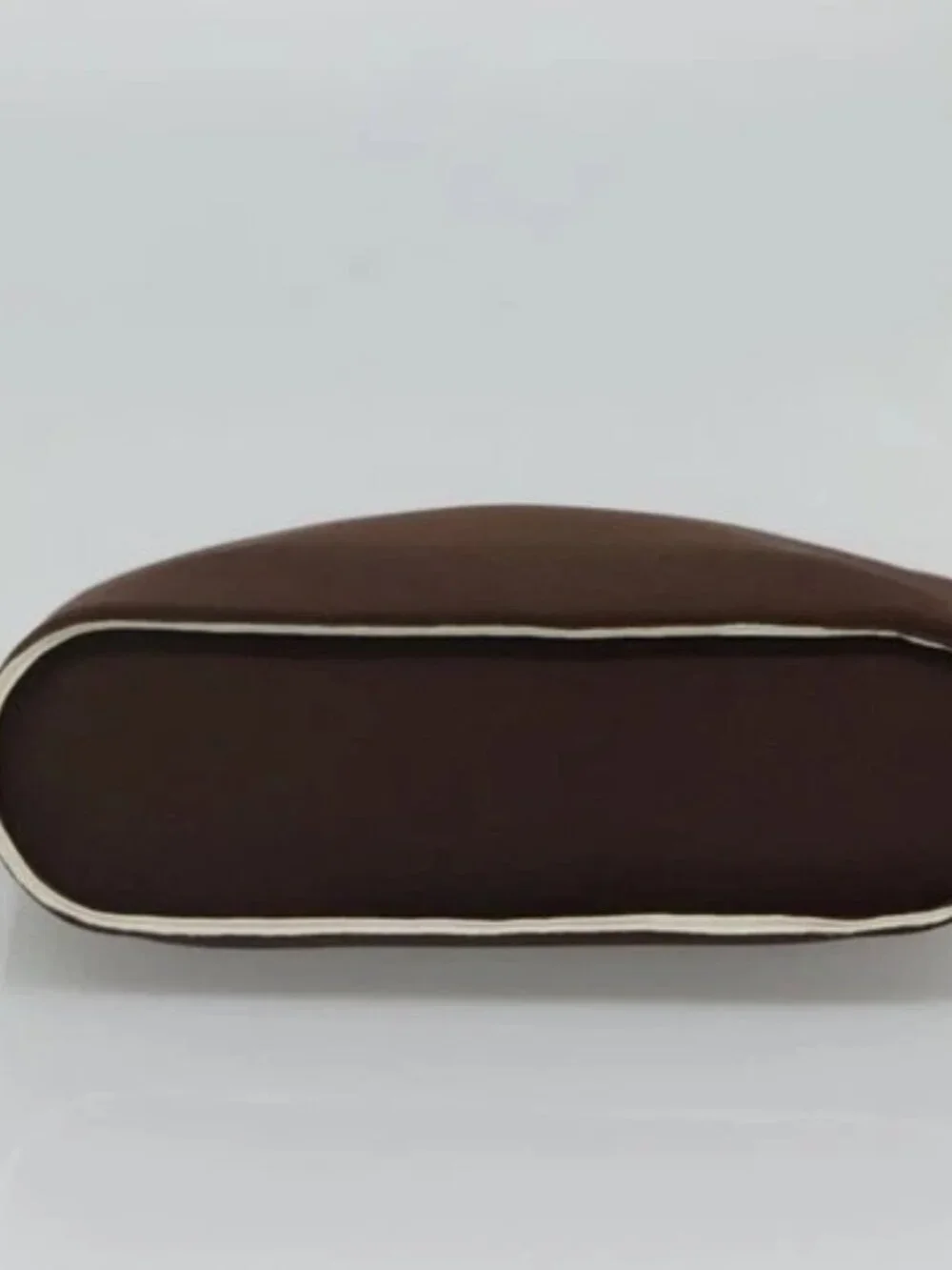 CHANEL Hand Bag Nylon Brown CC Auth bs23545