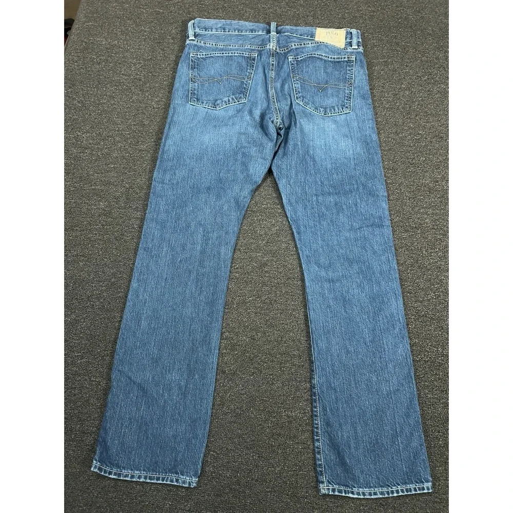 Polo Ralph Lauren Jeans Mens‎ 36x32 (Fits 37x33) Blue 018 Slim Straight Denim