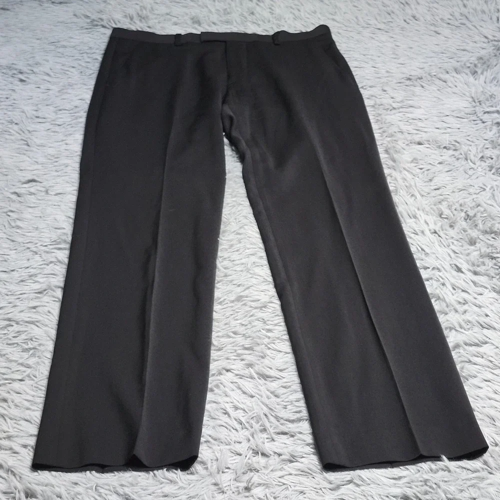 Banana Republic Cerruti Dress Pants Mens Size 31x32 Black Wool Tailored Slim Fit