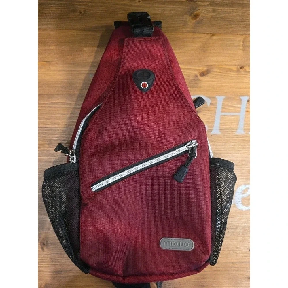 Mosiso Maroon Sling‎ pack Waterproof Crossbody Shoulder/chest pack
