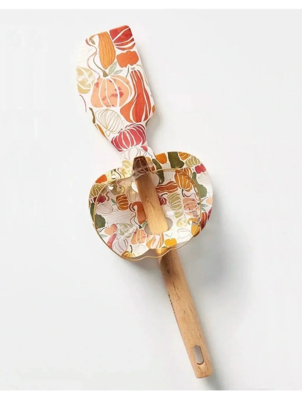 Anthropologie Pumpkin Spatula and Cookie Cutter Set — NWT