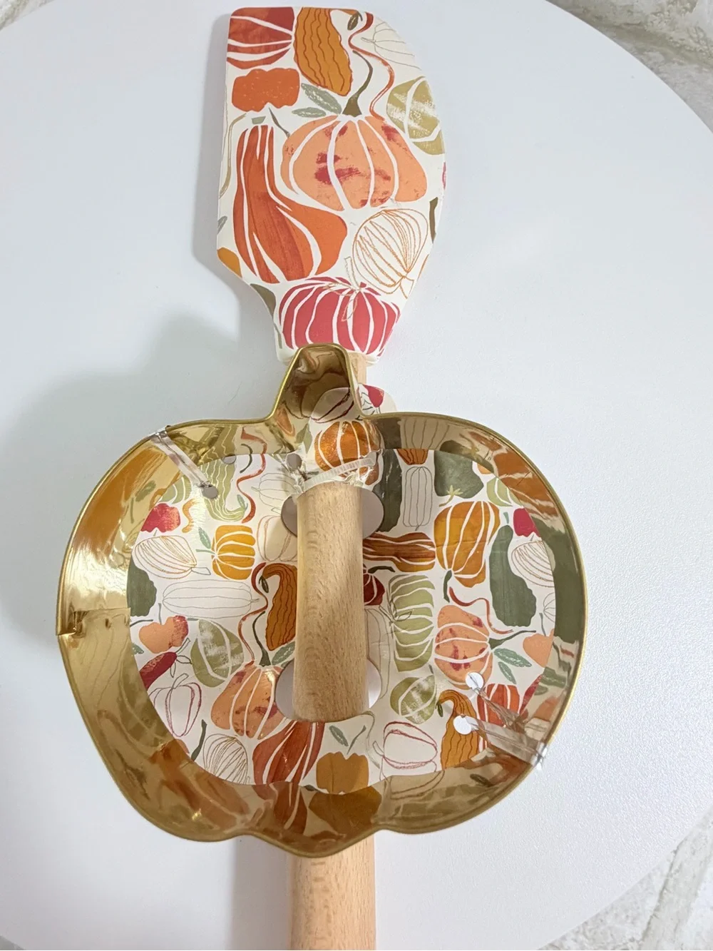 Anthropologie Pumpkin Spatula and Cookie Cutter Set — NWT