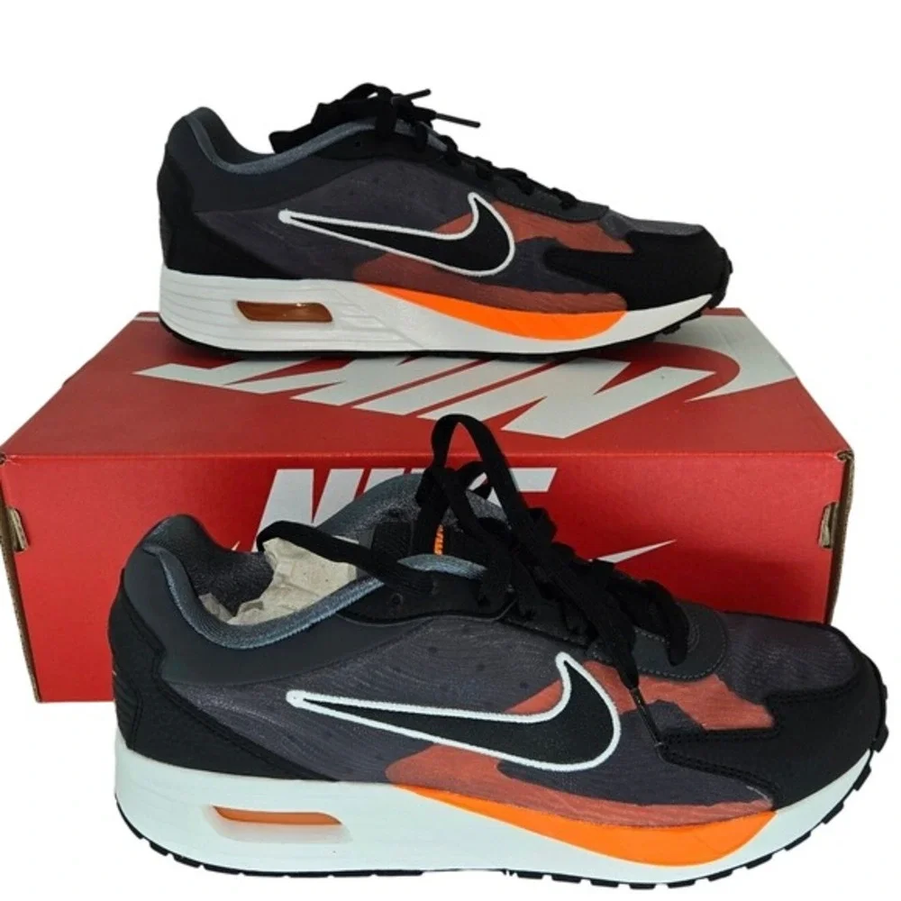Nike Air Max Solo SE Anthracite Black Total Orange FJ2594-001 Mens 8 Womens‎ 9.5
