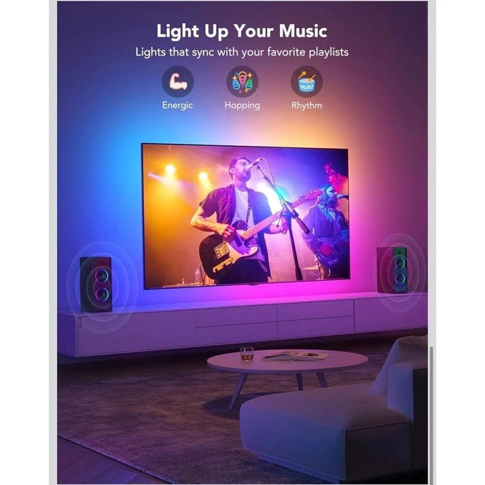 Govee TV LED Backlight, RGBIC Smart LED Strip Lights for‎ 55-65 Inch TVs with BT