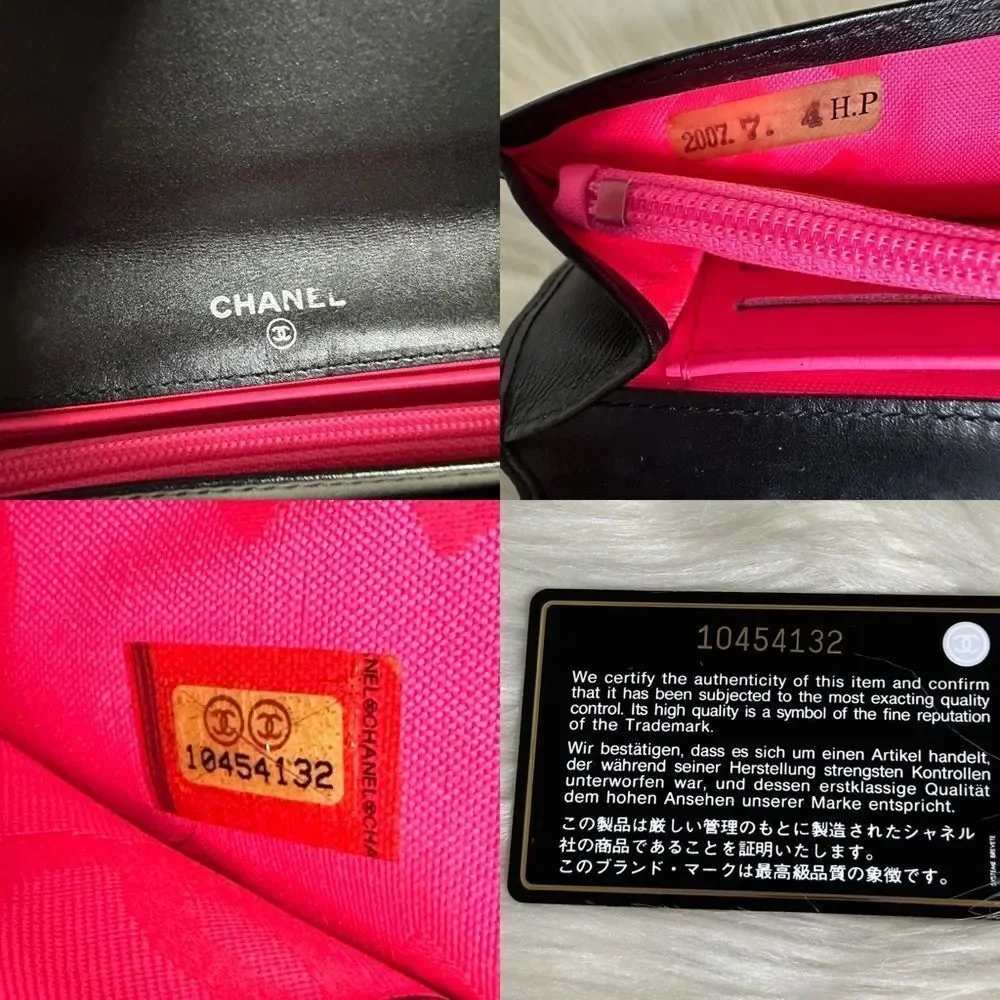 💯Authentic Chanel Cambon Bifokd Wallet🍀