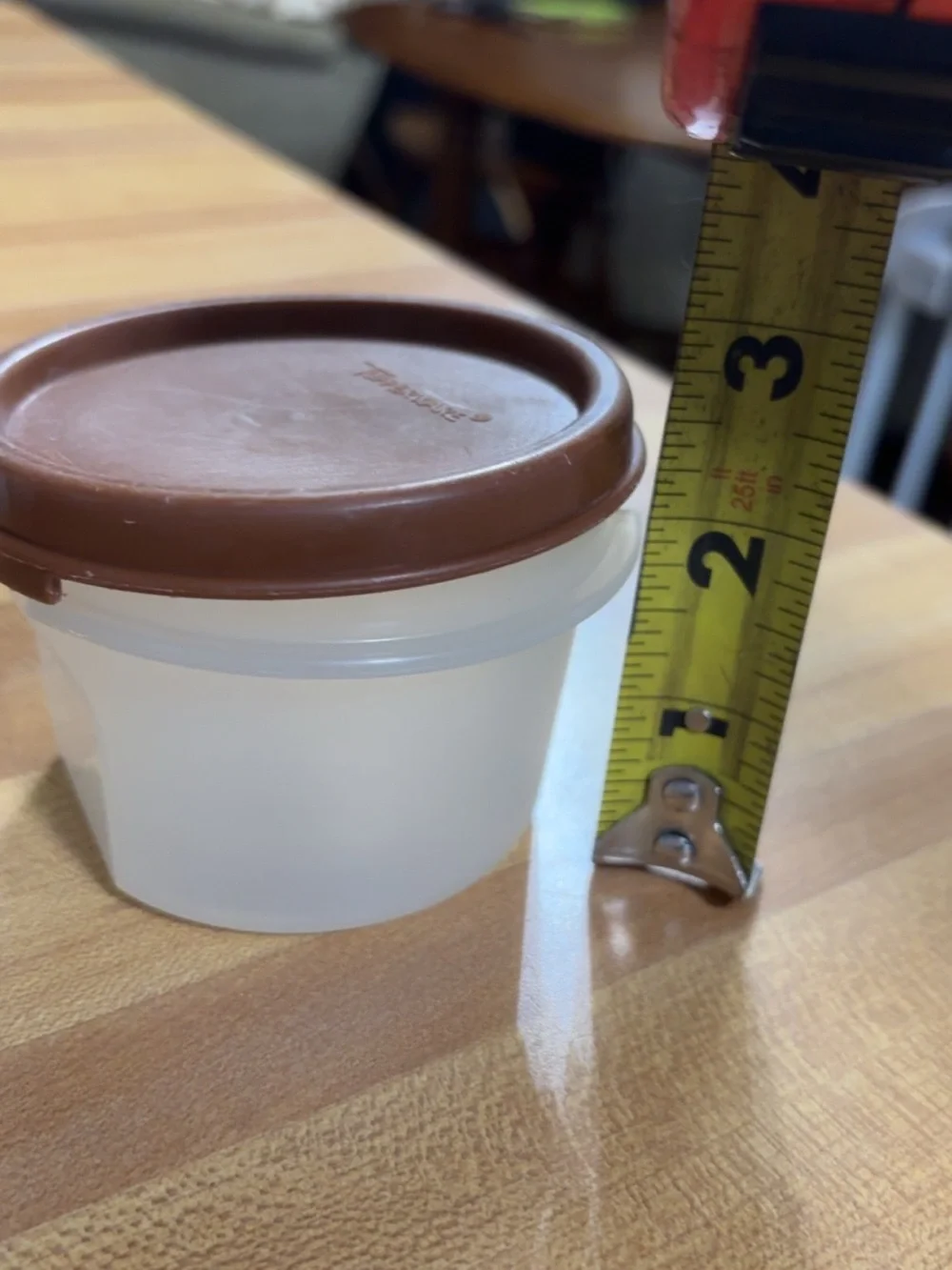 Tupperware lids versatile brown