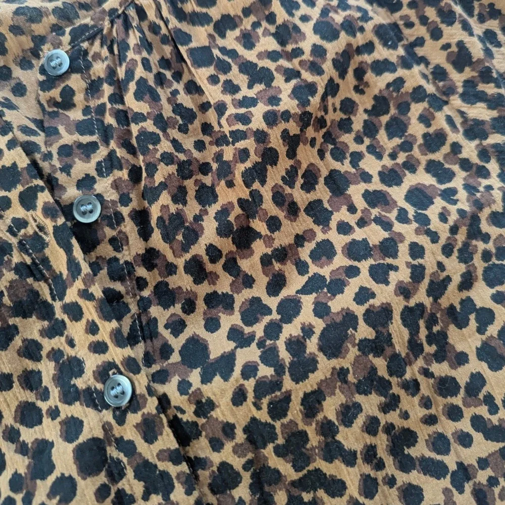 Madewell print button leopard