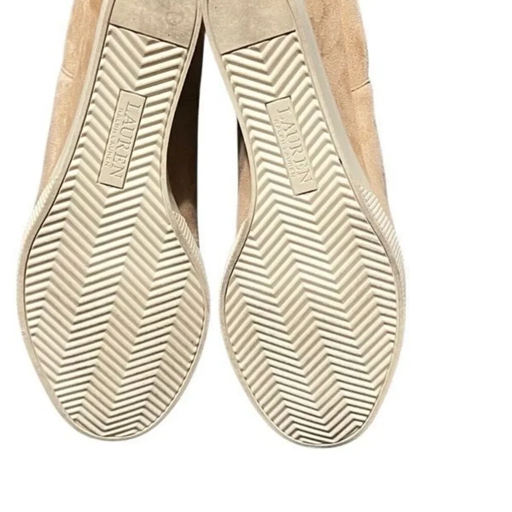 Lauren Ralph Lauren Suede Wedge Reade Sneaker Casual Shoe Size 6.5