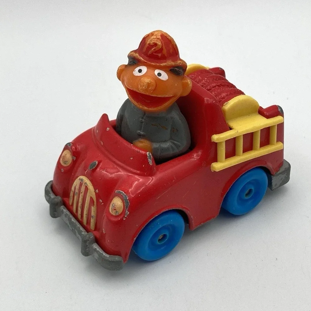 Vtg Sesame Street Bert Ernie Die-Cast Vehicle 1980s Playskool Car & Truck Lot #6