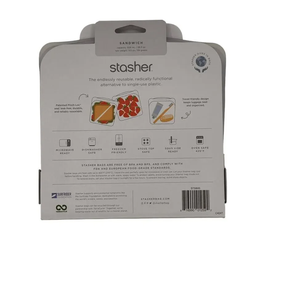 Stasher Bags free sandwiches design