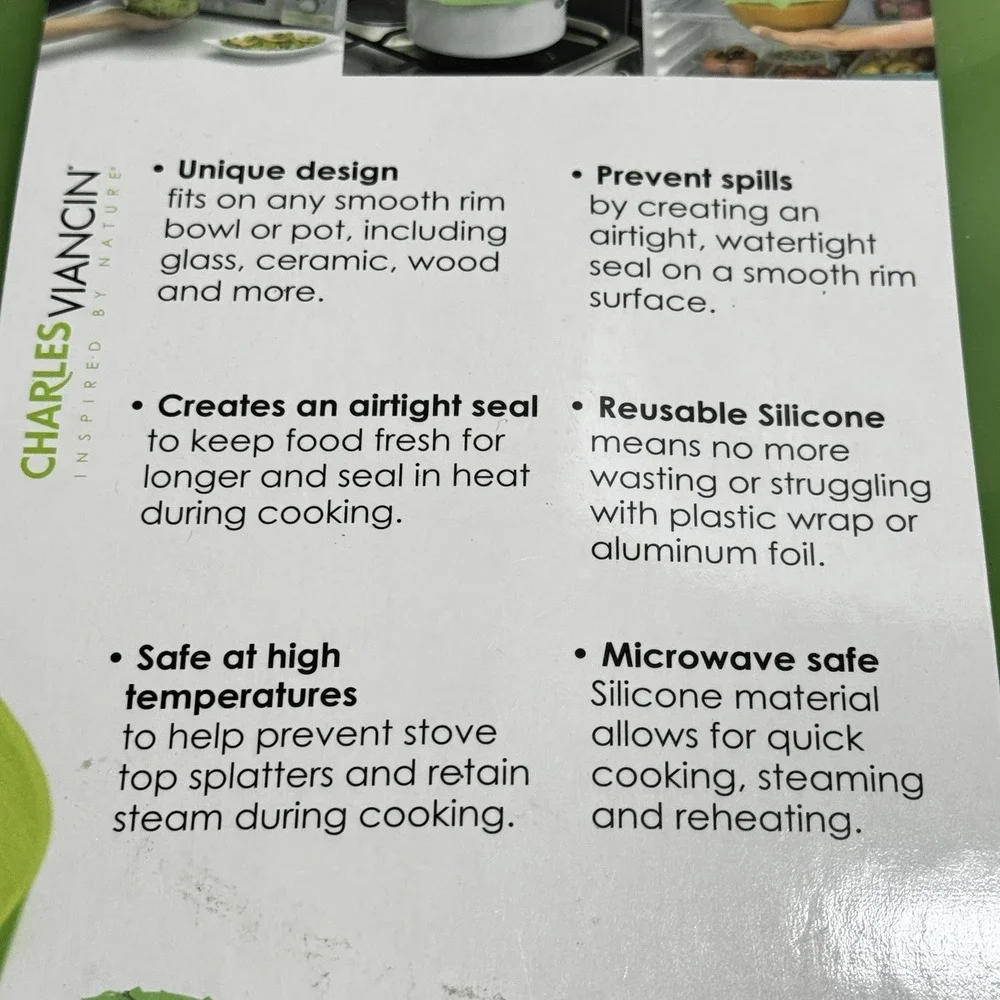 Charles Viancin Winterberry Silicone Baking Storage Suction Lid 11