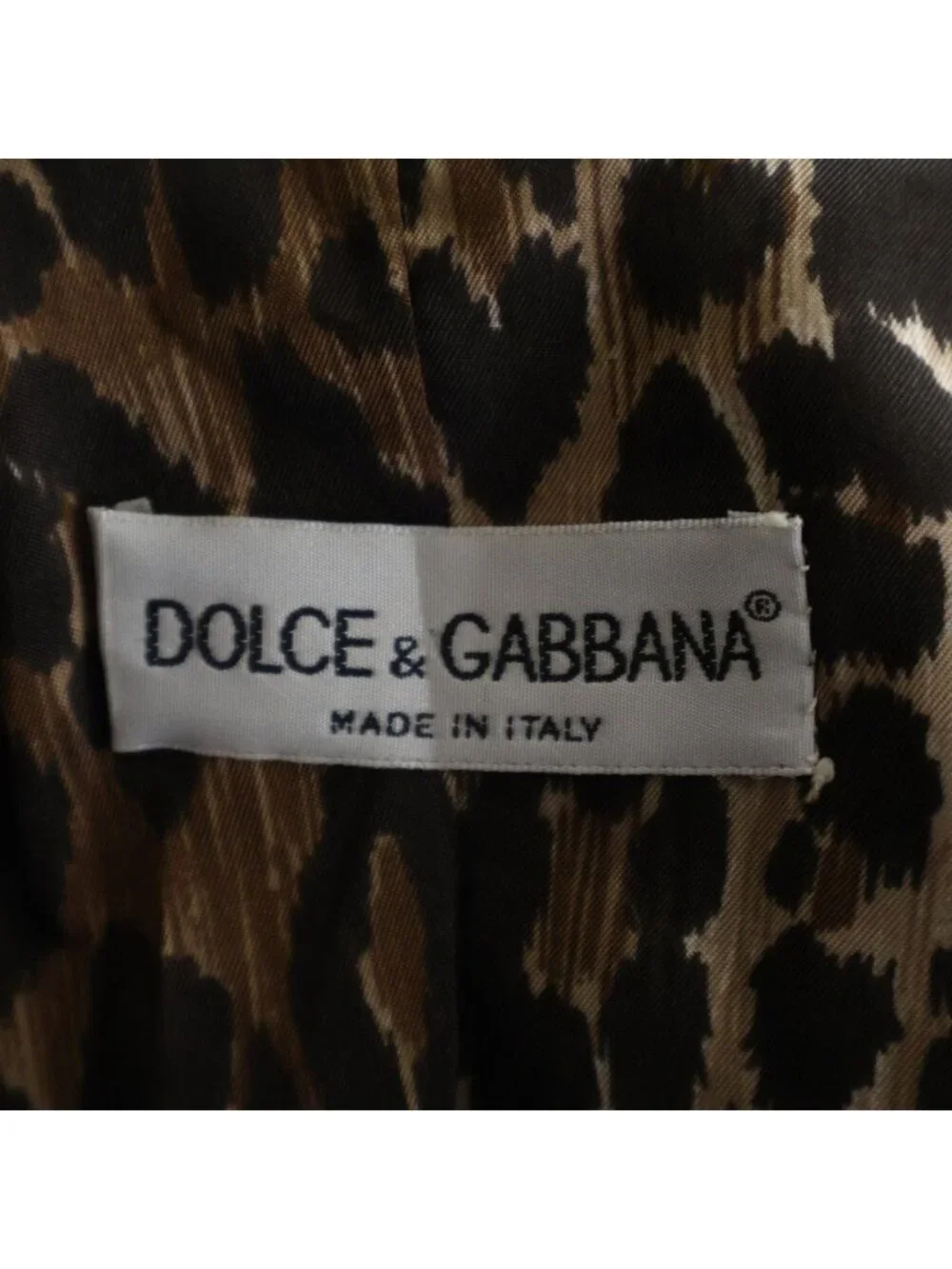 Dolce & Gabbana Set Suit Wool Striped Pattern Leopard Long Tailored Jacket