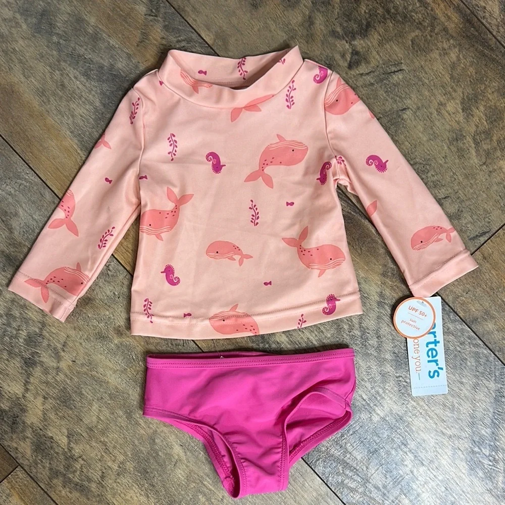 CARTER’S Infant Girl Swim Set, Size 3M, NWT