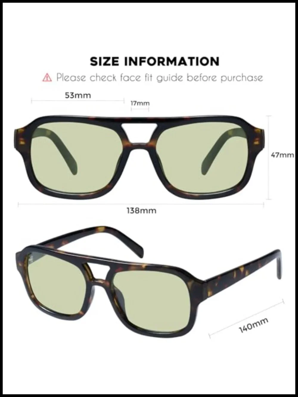 Narrow Square Aviator Sunglasses for Small Face Women Narrow Style