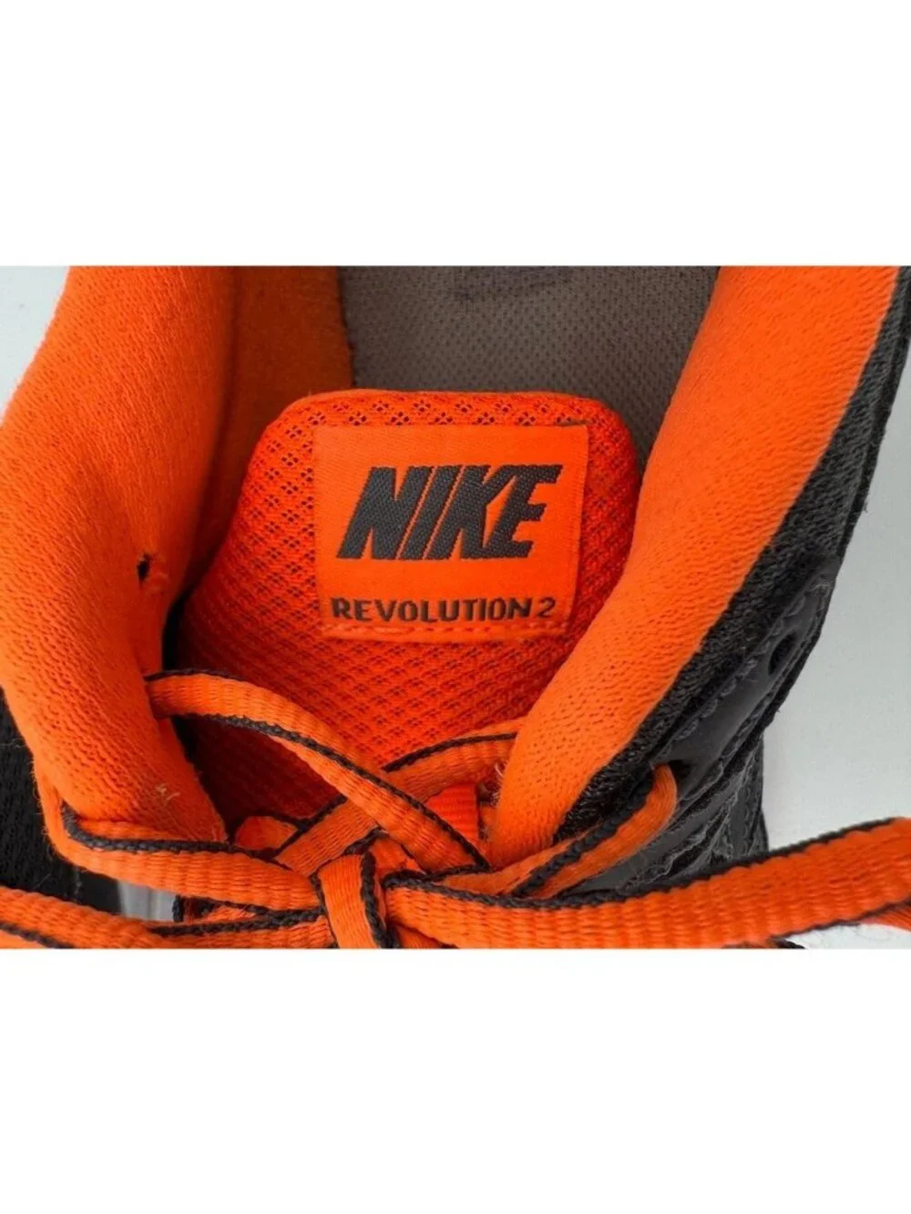 Nike Revolution 2 Running Shoes Sneakers Gray/Orange 554953-032 Men's Size 11