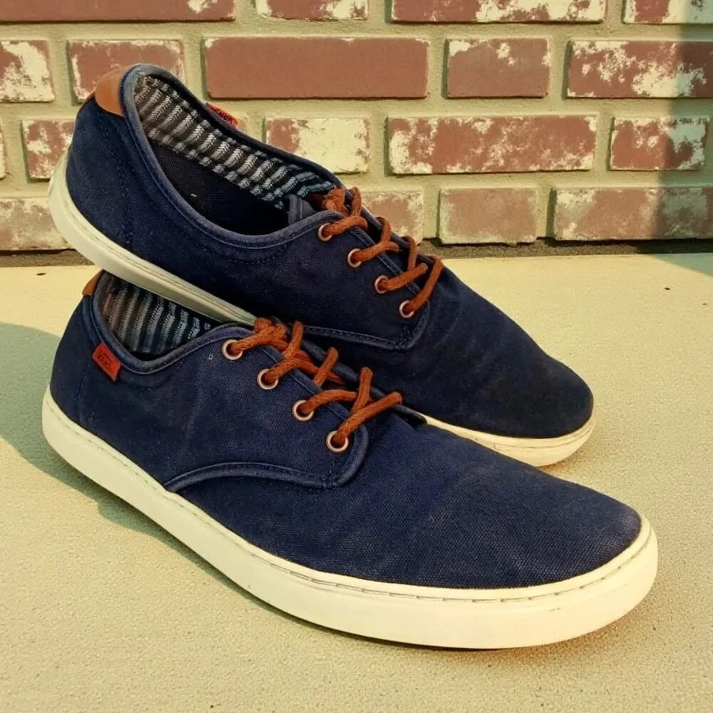 Vans Off The Wall SK8 Men's Sneakers - Dark Blue & Brown - Size 11 1/2