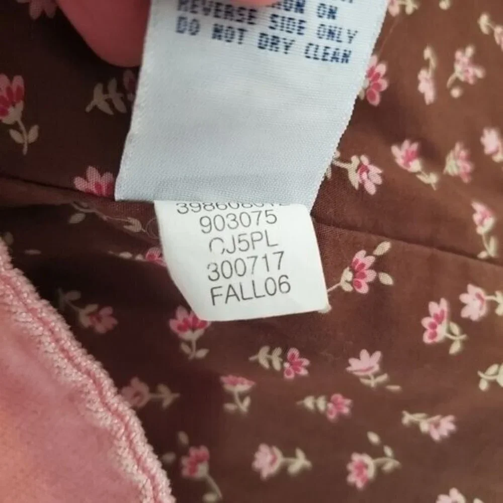 Old Navy Pink Peacoat Girls 4T Cotton Velveteen Spring‎ Victorian Classic