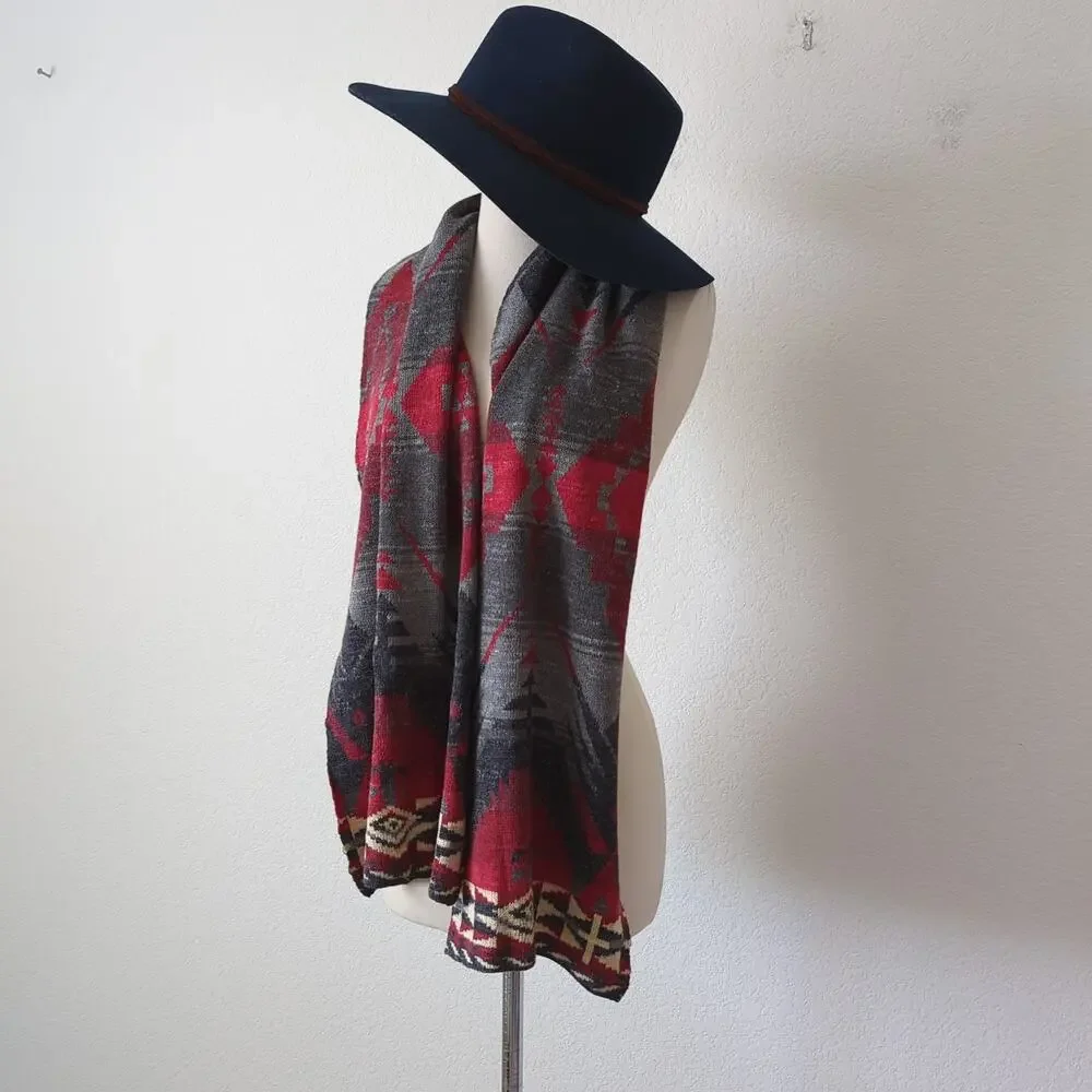 rag & bone Women's Hat Small Fedora Felted 100% Wool Blue Country Boho‎ Festival