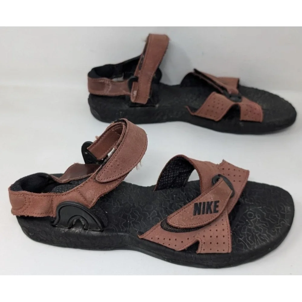 Vintage Nike ACG Air Deschutz Ankle Strap‎ Sandals Men's Size 11 M Brown