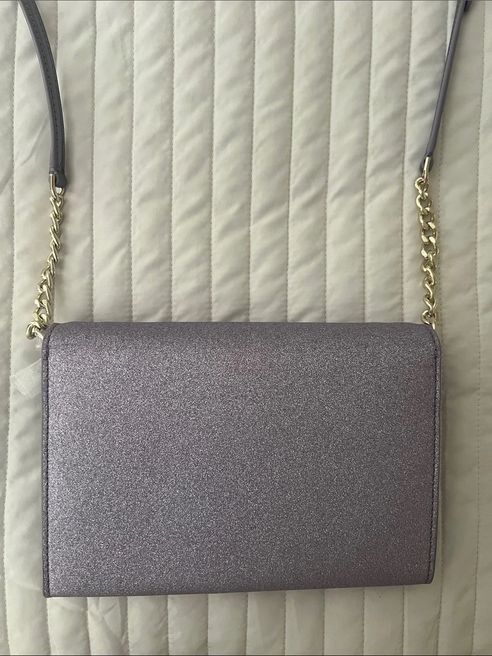Kate Spade Glitter Envelope Crossbody Bag in Light Purple