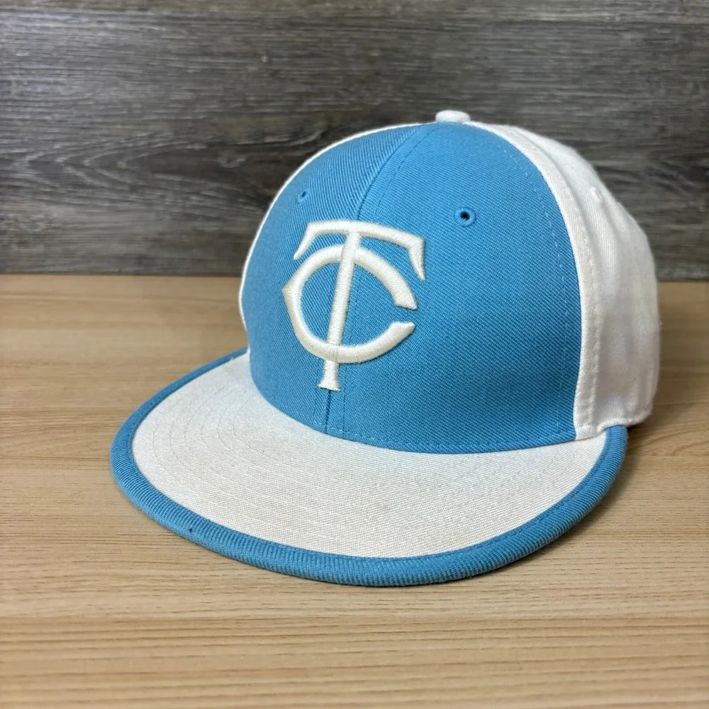 Minnesota Twins Hat Cap Fitted 7  Blue Cooperstown Collection MLB Baseball‎