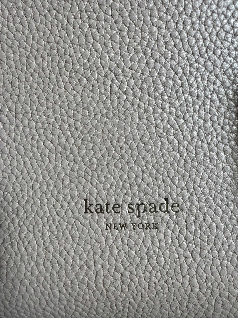 kate spade Two-Tone Pebbled Leather Tote in Blush, White and Burgundy