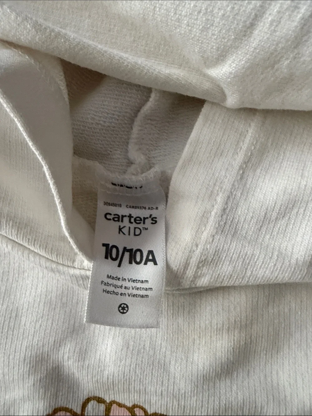 Carters cream pullover