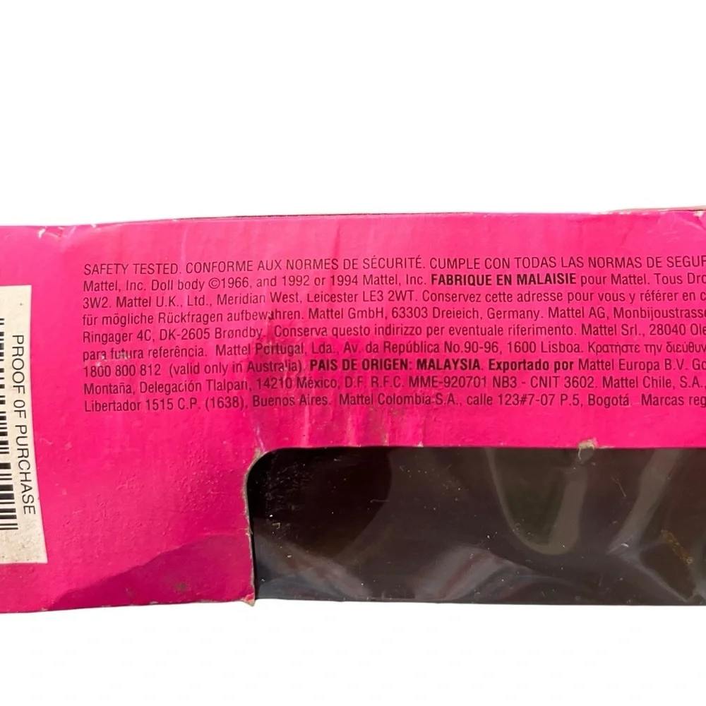 Barbie box not