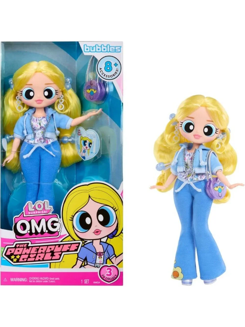 Powerpuff Girls Bubbles Doll - Fun Collectible, Fashionable & Playful Toy